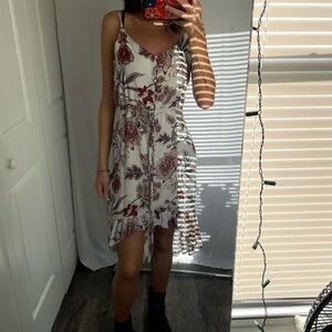Floral boho midi dress